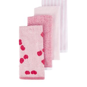 Anko 4 Pack Pink Cherry Terry Tea Towels product image
