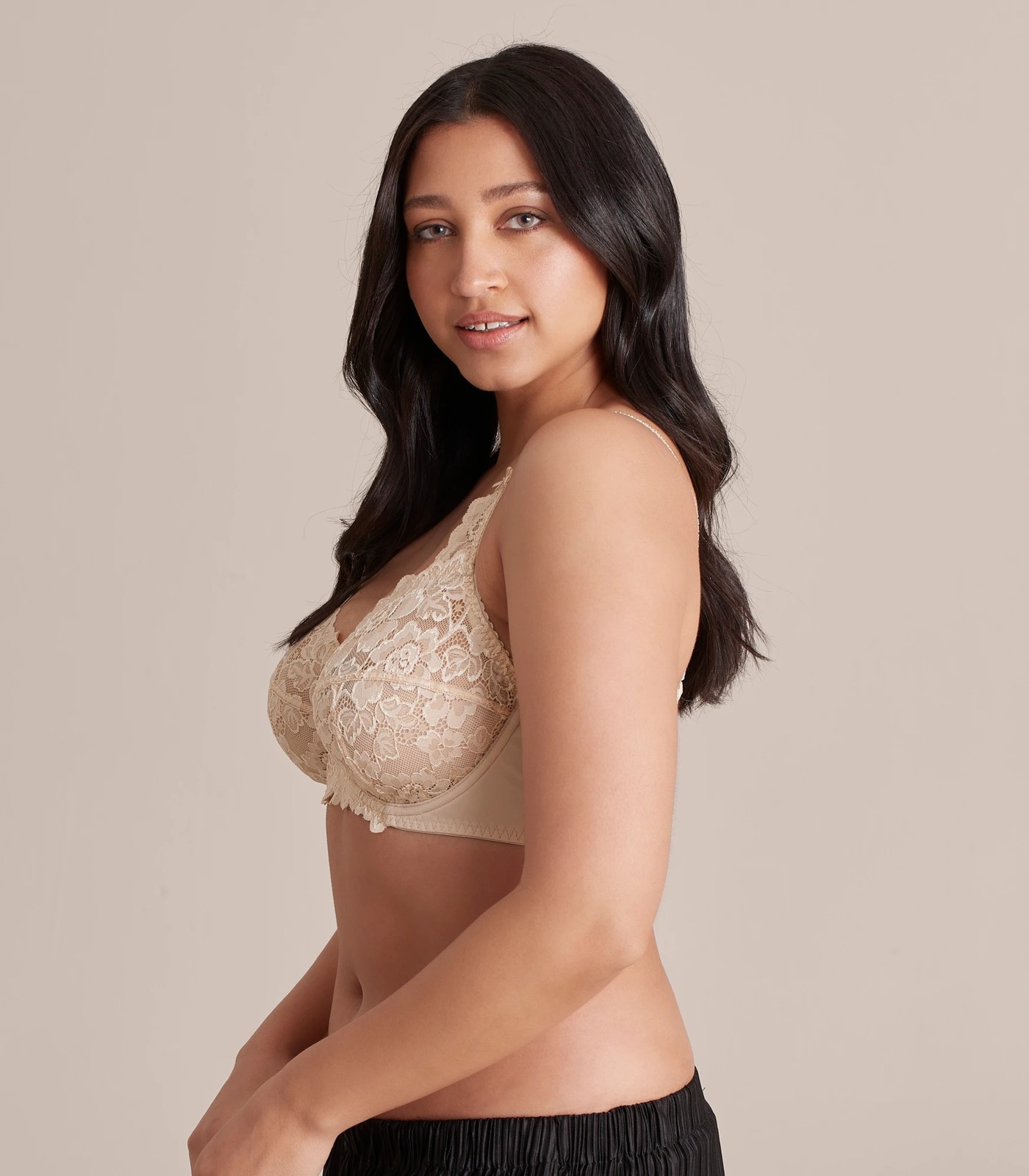 Fuller Figure Cup Soft Lace Underwire Bra - Nebulas Blue