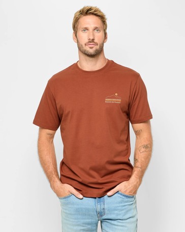 Australian Cotton Beyond The Summit Print T-Shirt