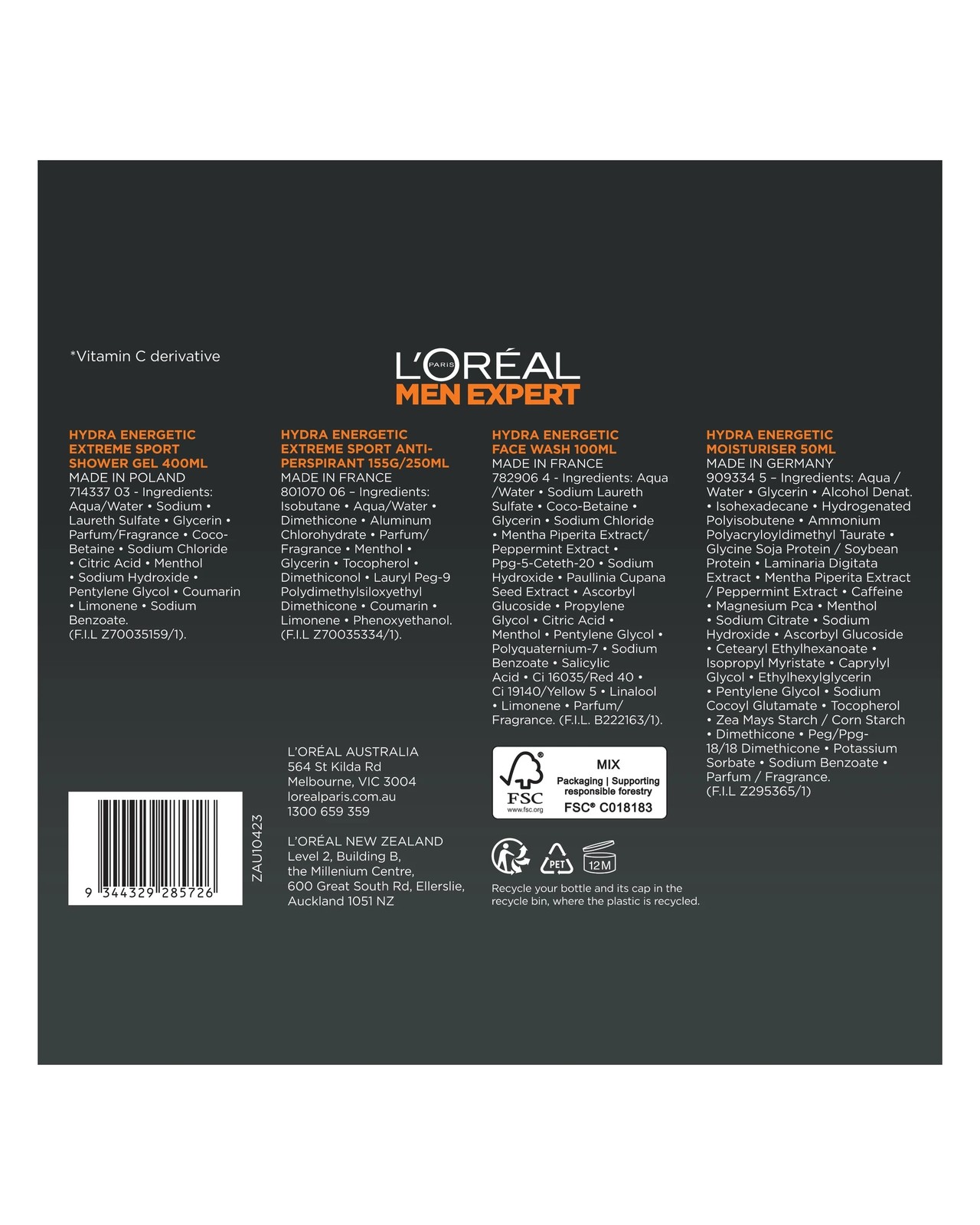 L'Oreal Paris Men Expert Hydra Energetic Essentials 5 of 5