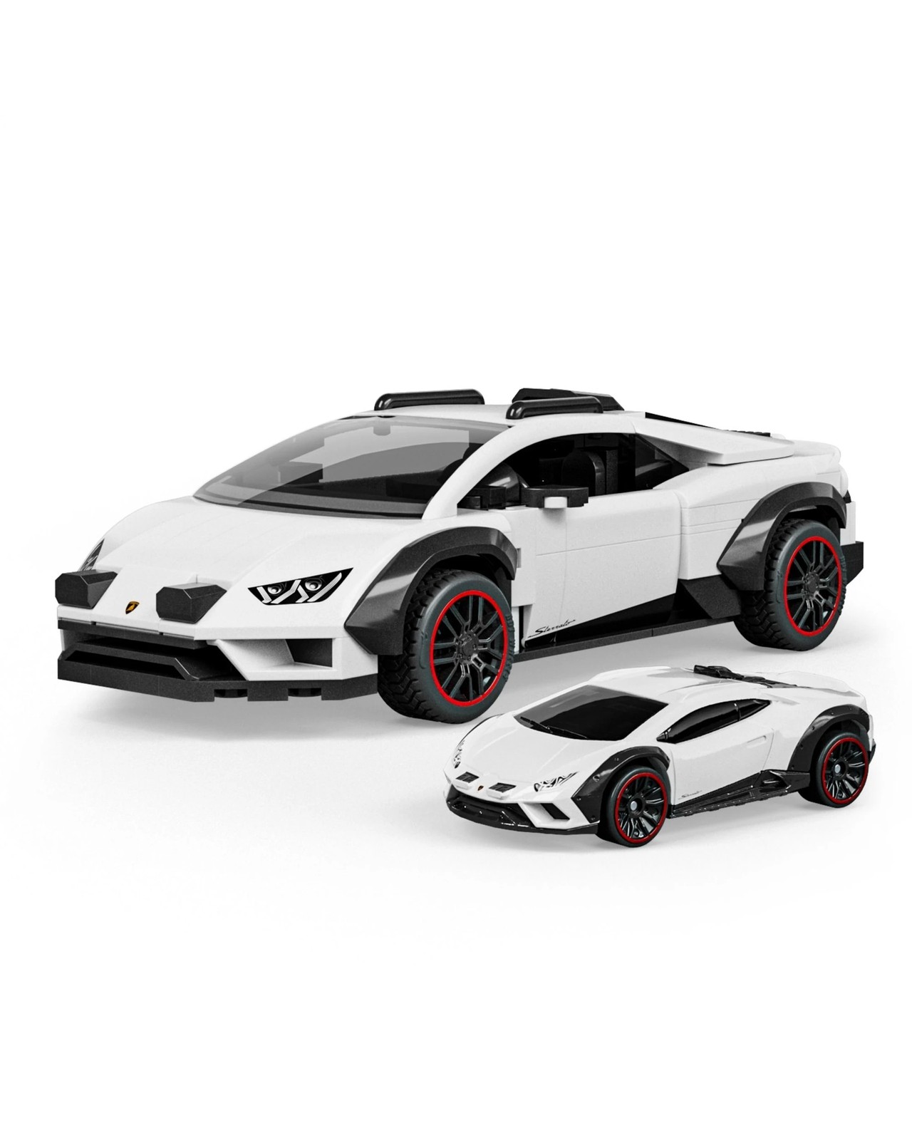 Hot Wheels Lamborghini Huracan Sterrato Building Toy Kit 2 of 6