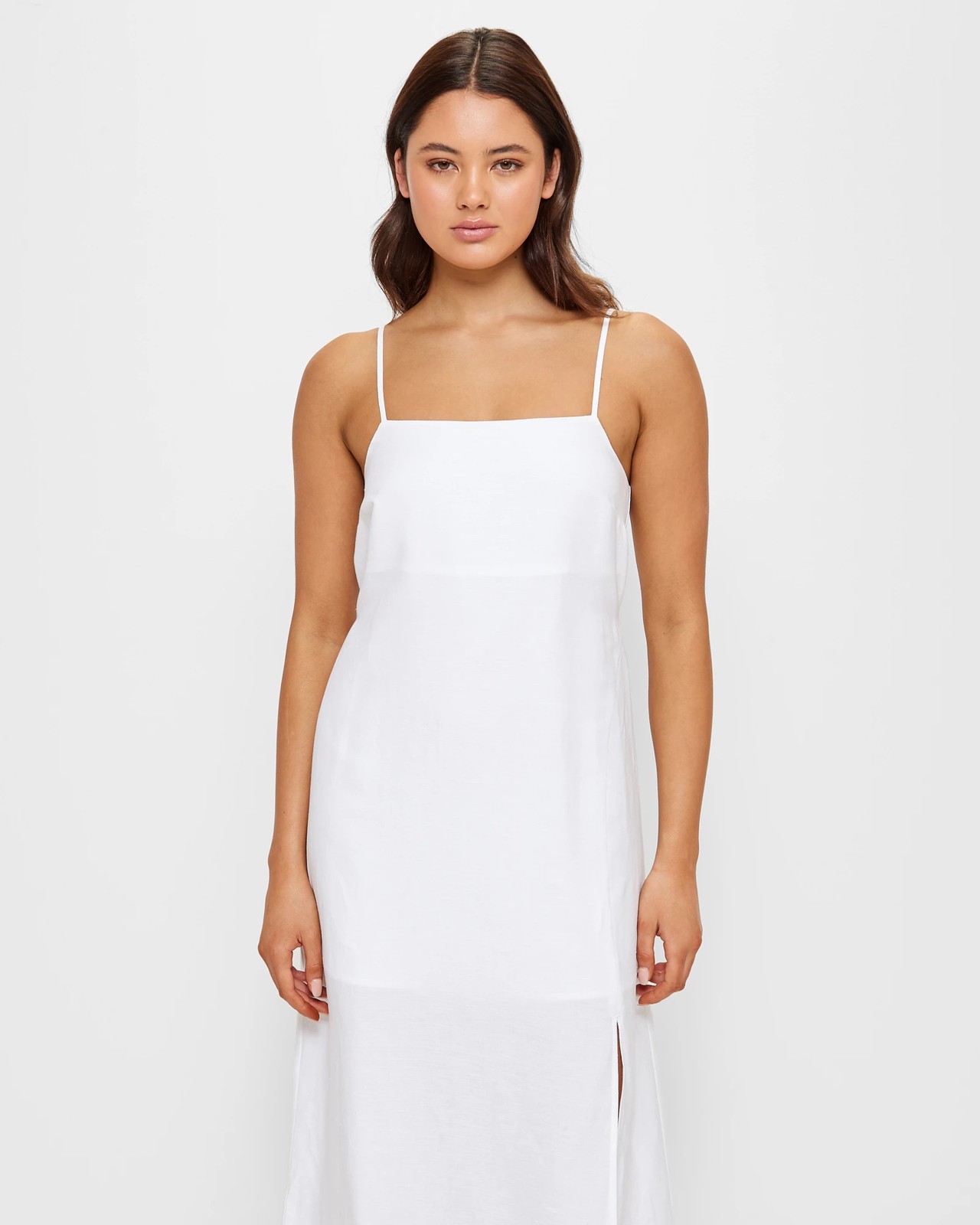 Linen Blend Split Front Midi Dress - Lily Loves | Target Australia