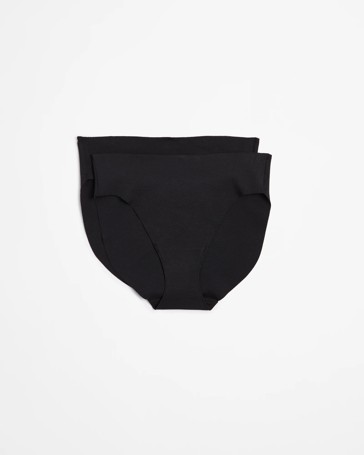 2 Pack No Show High Cut Briefs