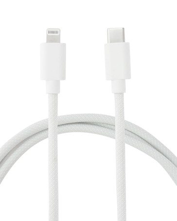 Anko USB-C to Lightning Braided Cable - 1m - White