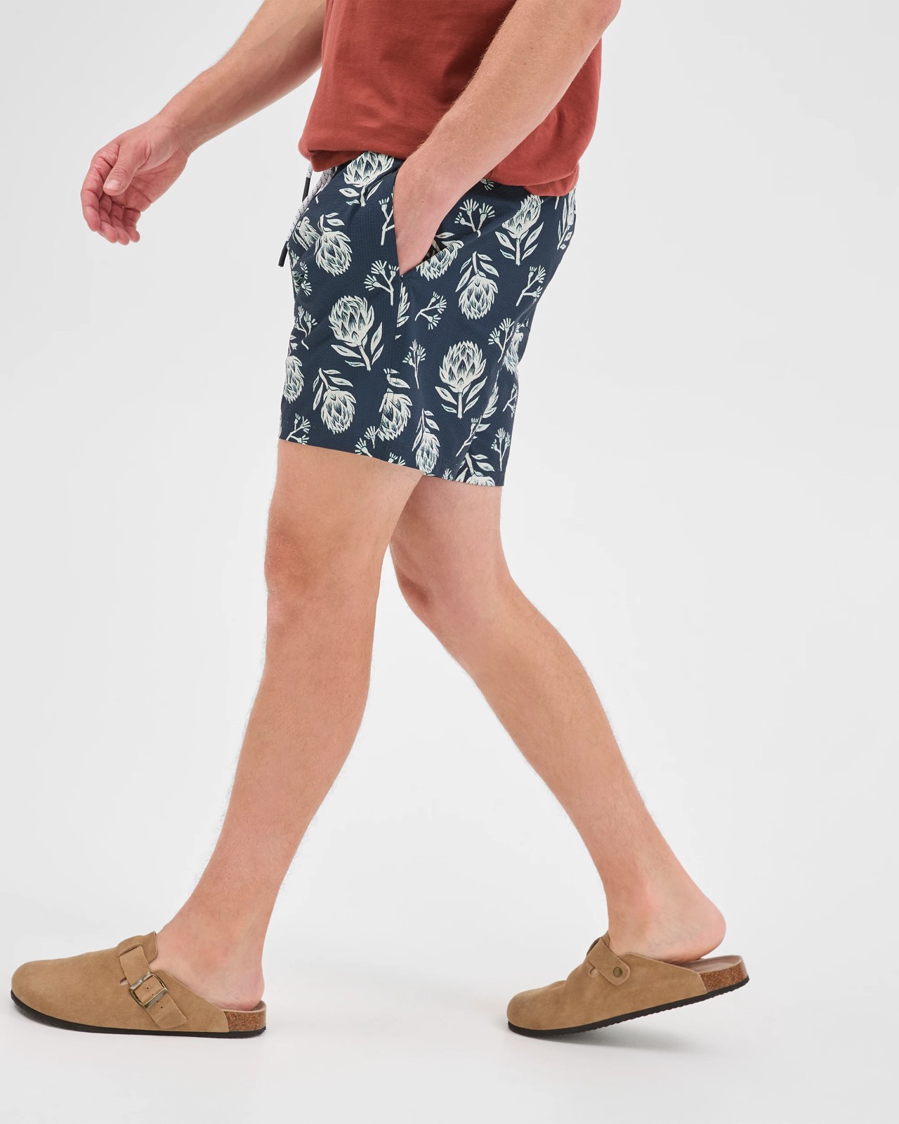 Volley Print Seersucker Bondi Swim Boardshorts 4 of 6