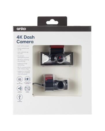 Anko 4K Dash Camera