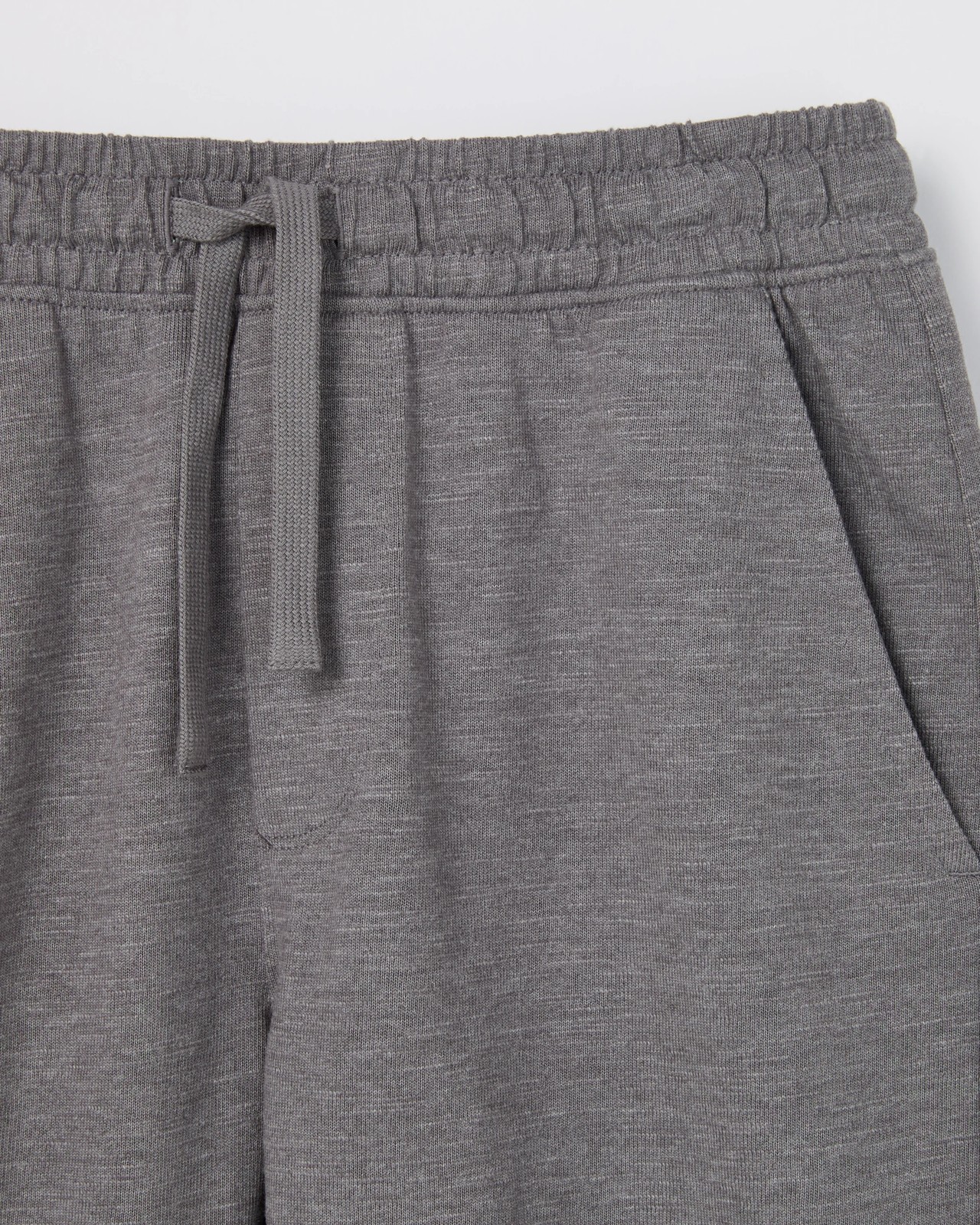 Elastic Waist Sweat Shorts - Dark Grey Marle 2 of 2