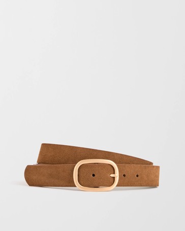 Genuine Suede Leather Jean Belt