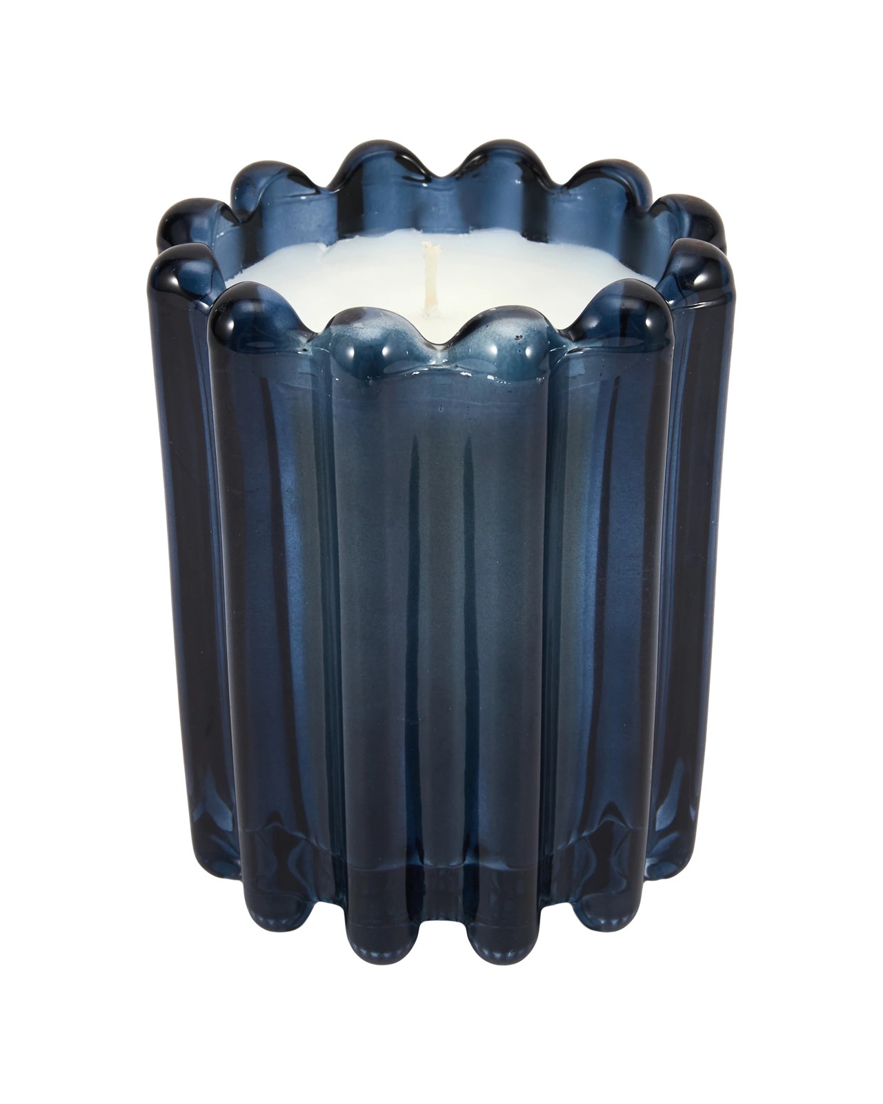 Anko Ocean Whisper Ribbed Glass Candle 2 of 5