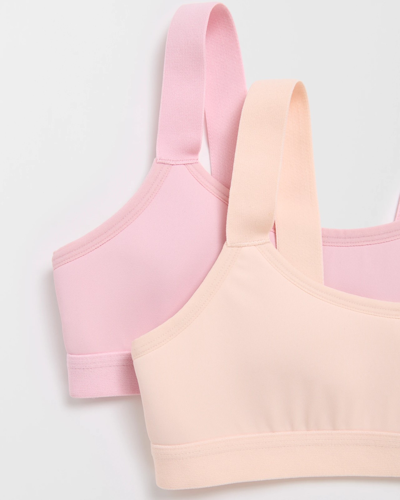 Maxx Big Girls 2 Pack Micro Performance Active Crop Tops 2 of 2