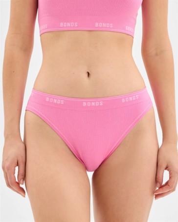Womens Originals Bamboo Seamless Rib Hi Bikini Briefs - Bonds