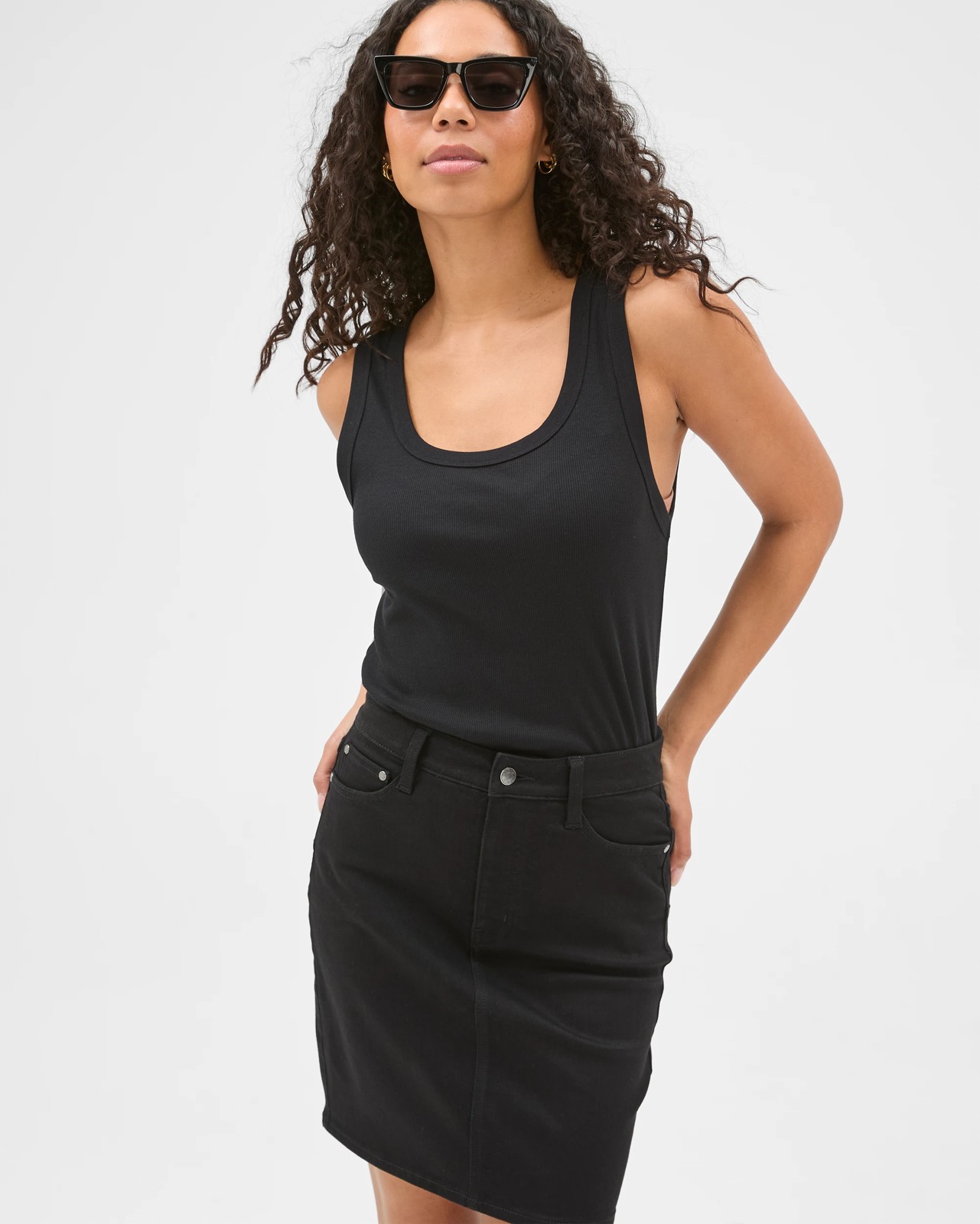 Shape Your Body Classic Mini Denim Skirt 2 of 6