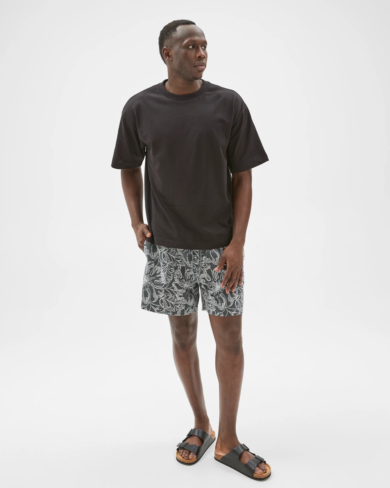 Commons Printed Swim Shorts - Ombre Floral 2 of 6