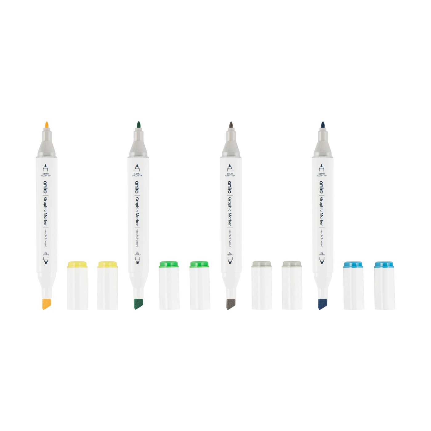 Dual-Tip Graphic Markers, 12 Pack - Anko 5 of 6