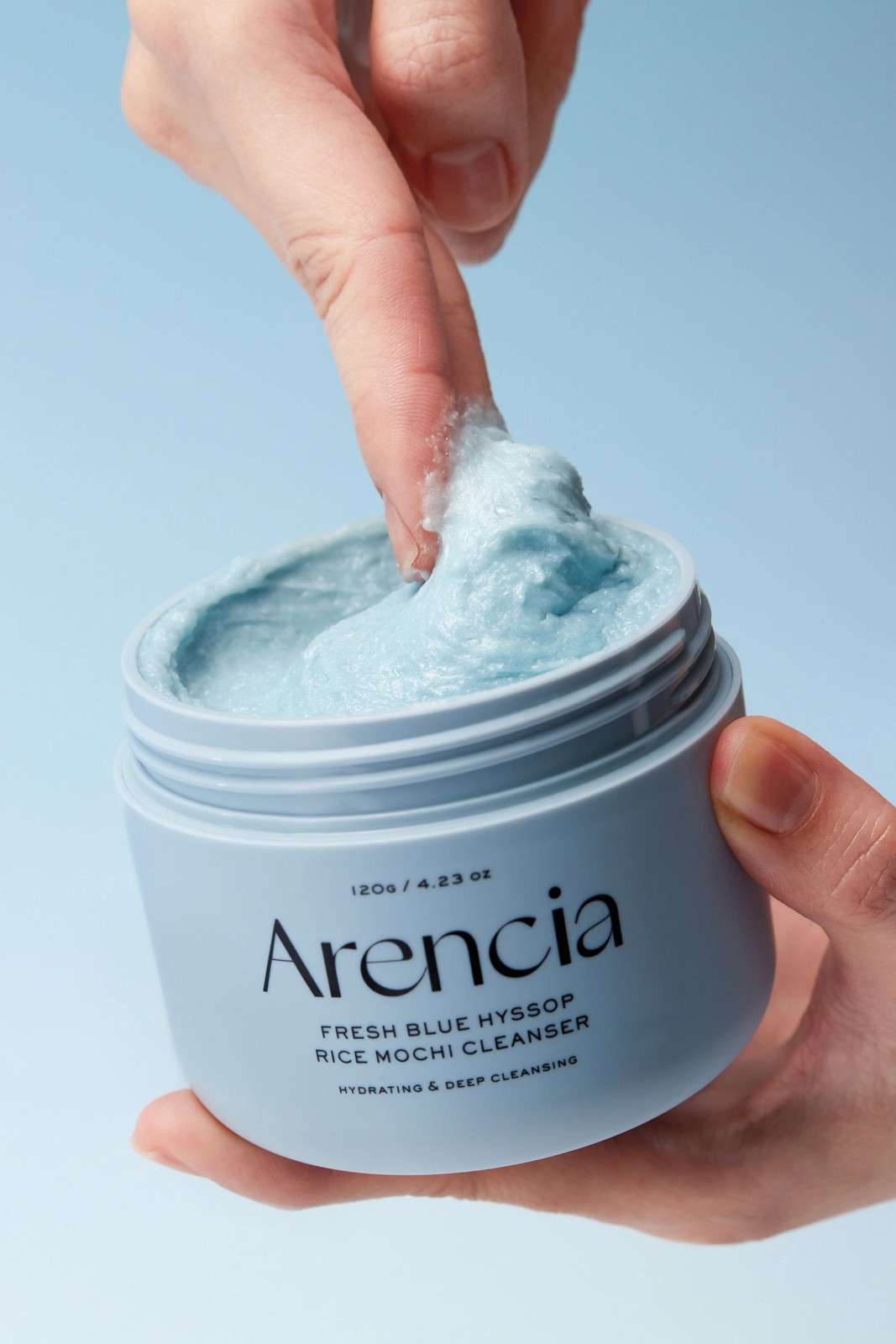 Arencia Fresh Blue Hyssop Rice Mochi Cleanser 120g 4 of 4