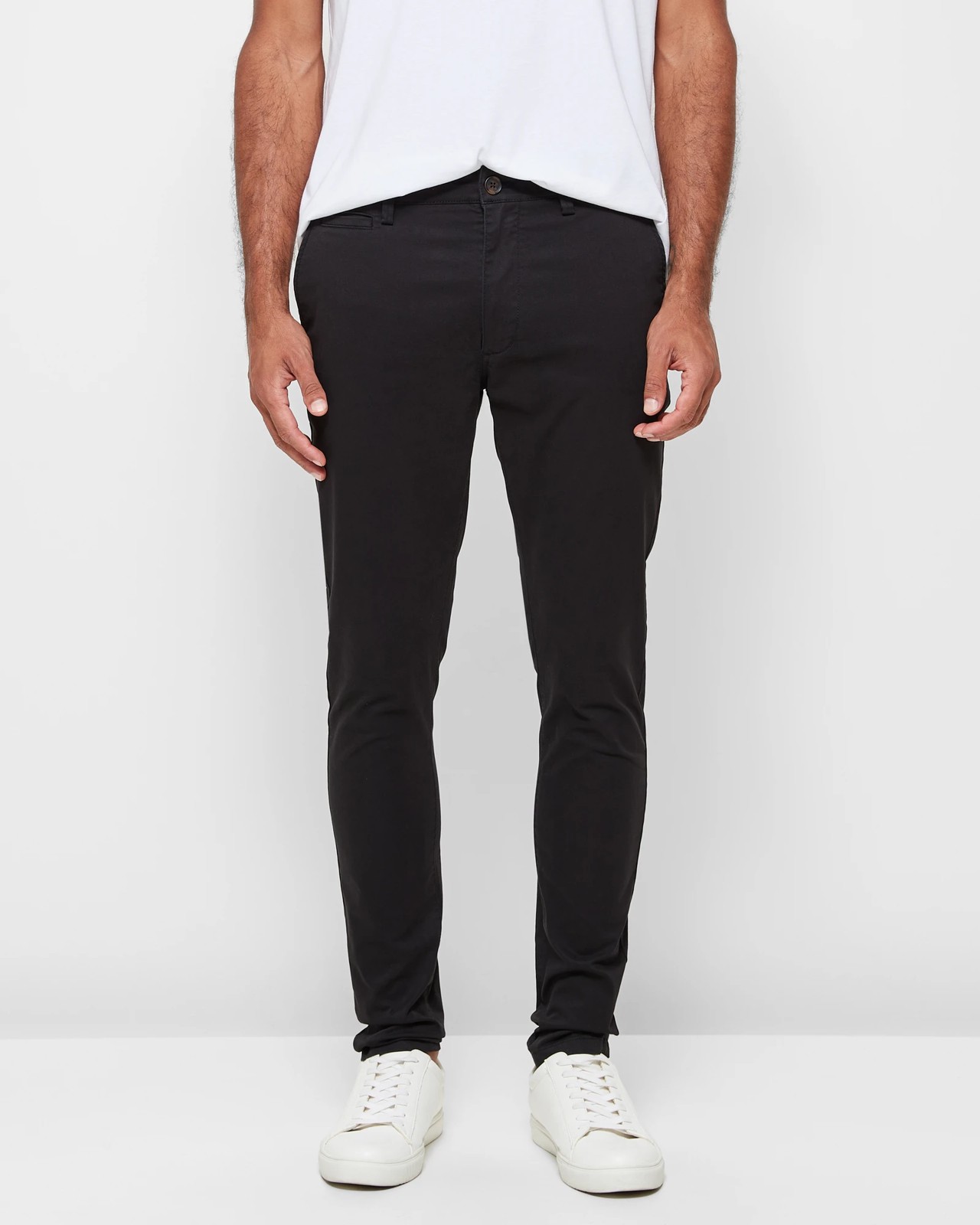 Black skinny hot sale khakis