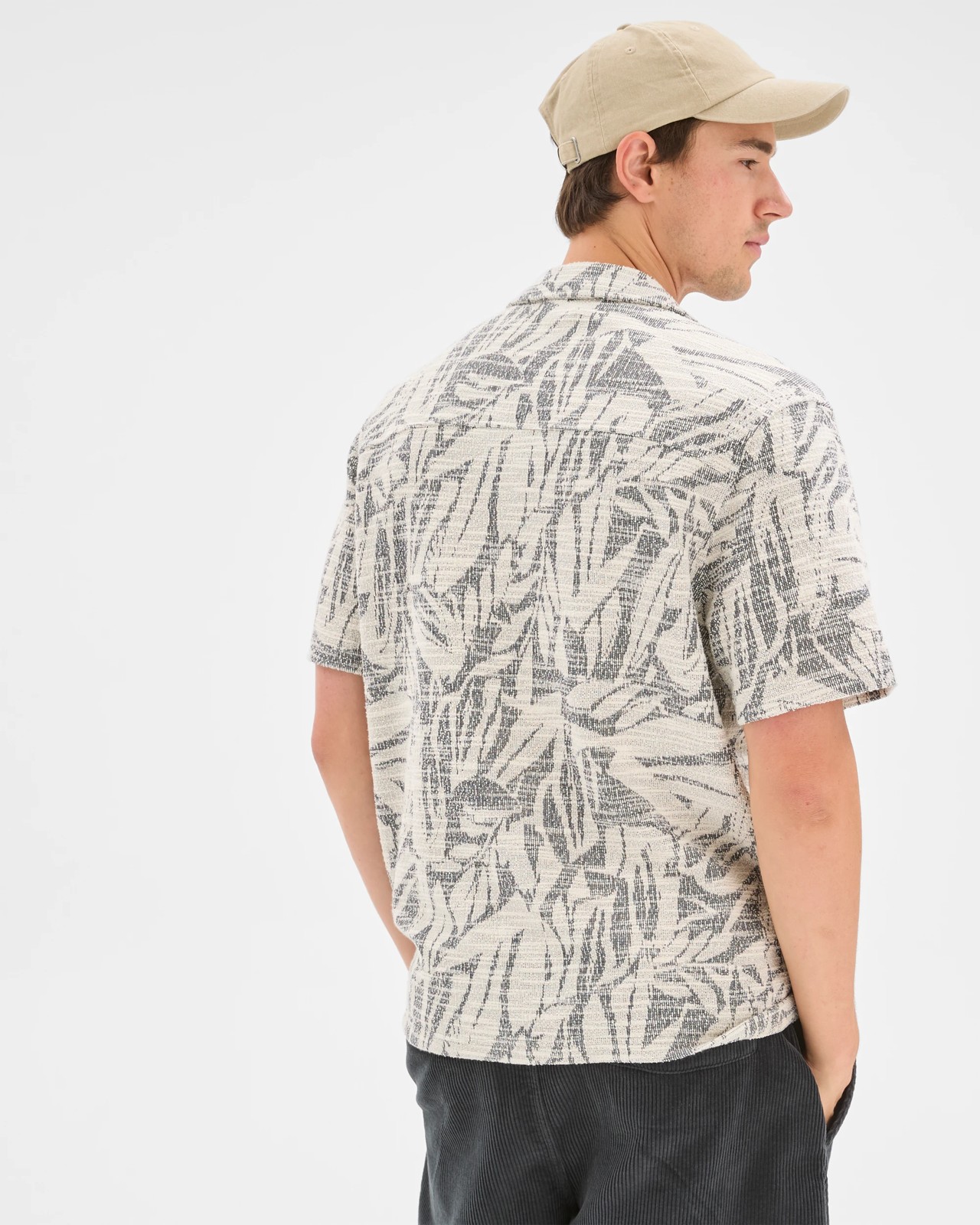 Commons Australian Cotton Blend Jacquard Resort Shirt 6 of 6