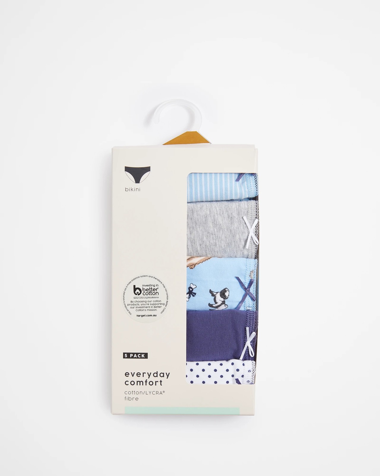 5 Pack Cotton/Elastane Bikini Briefs 5 of 5