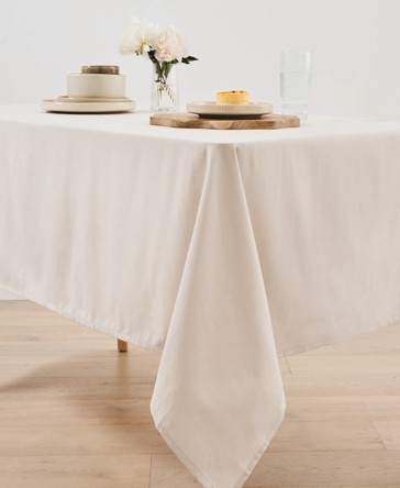 Anko Extra Large Natural Linen Look Tablecloth