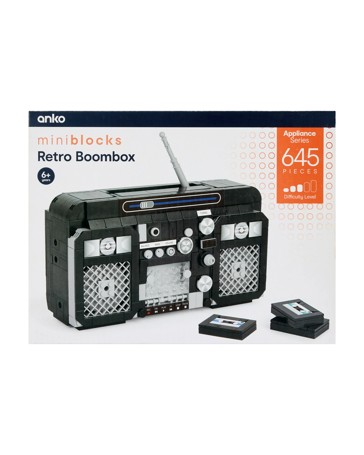 645 Piece Mini Blocks Appliance Series: Retro Boombox
