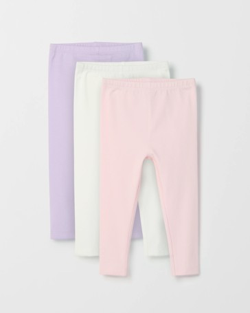 Baby Organic Cotton 3 Pack Leggings