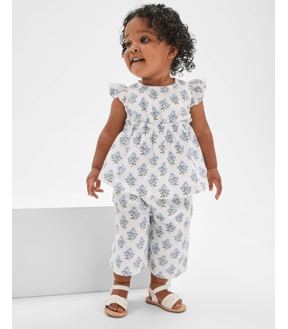 Baby Crinkle Top & Pants 2 Piece Set