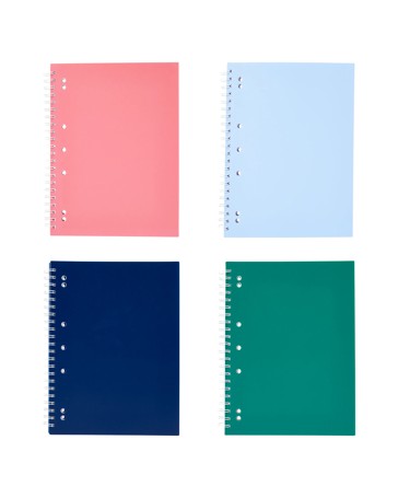 Anko A4 Spiral Notebook - Assorted