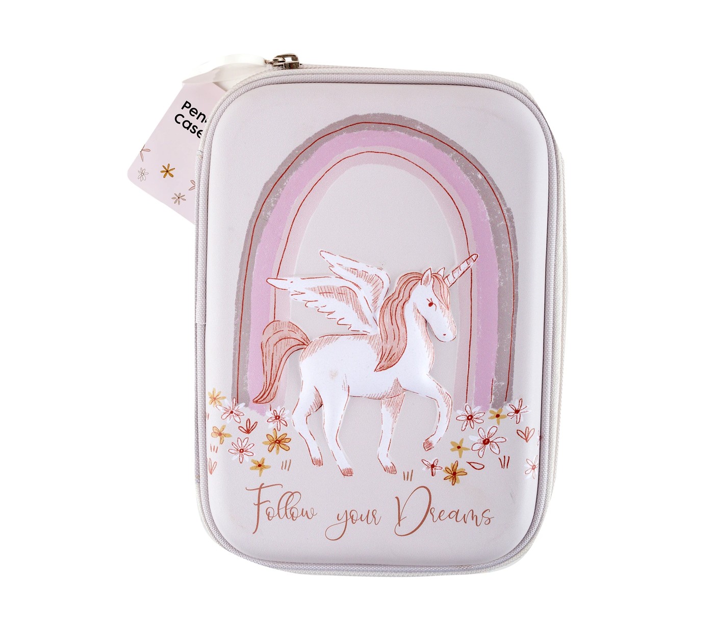 unicorn big size zipper closer stationery oragnizer pencil case