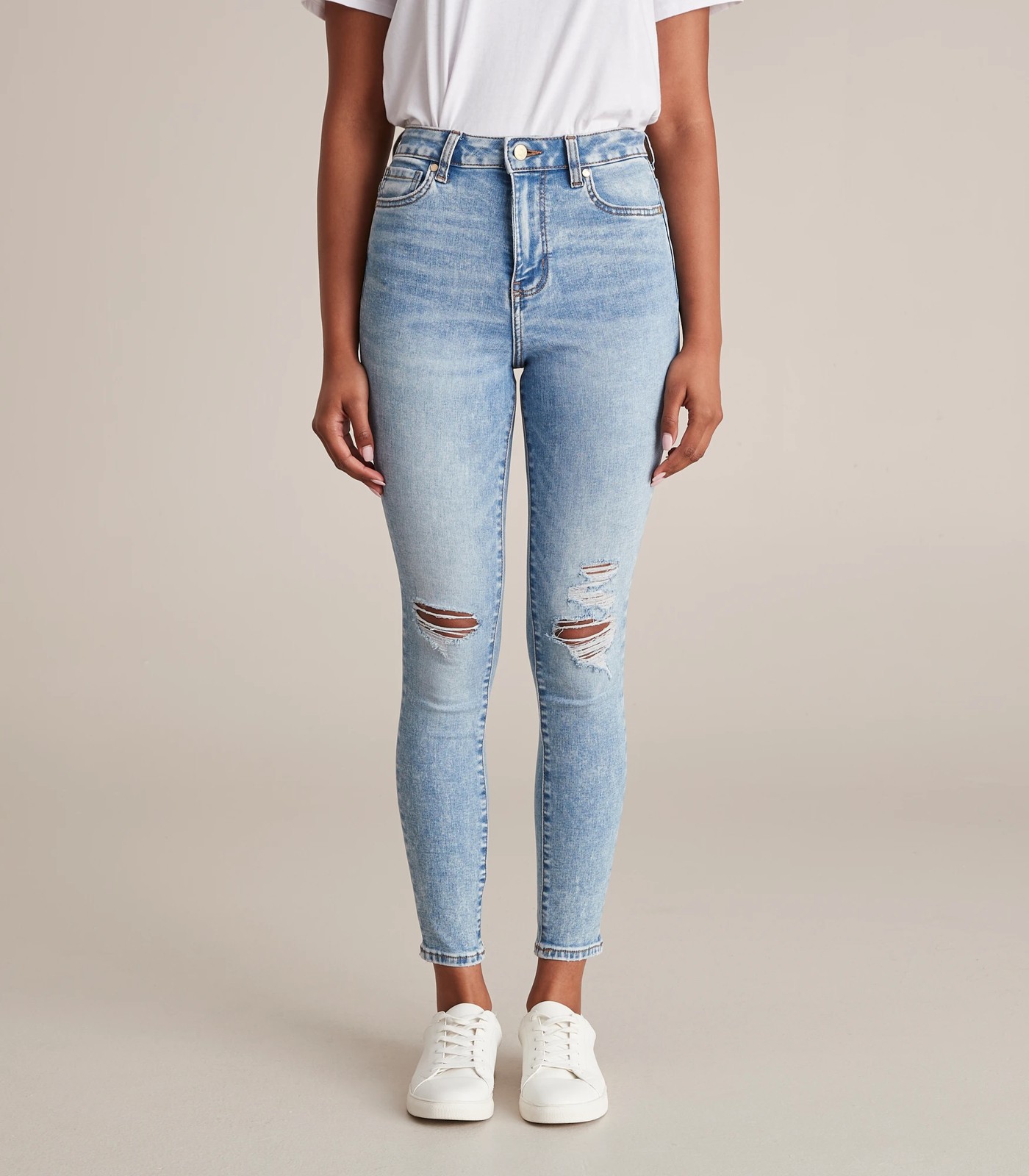 Stretch High-Rise Super Skinny Jeans