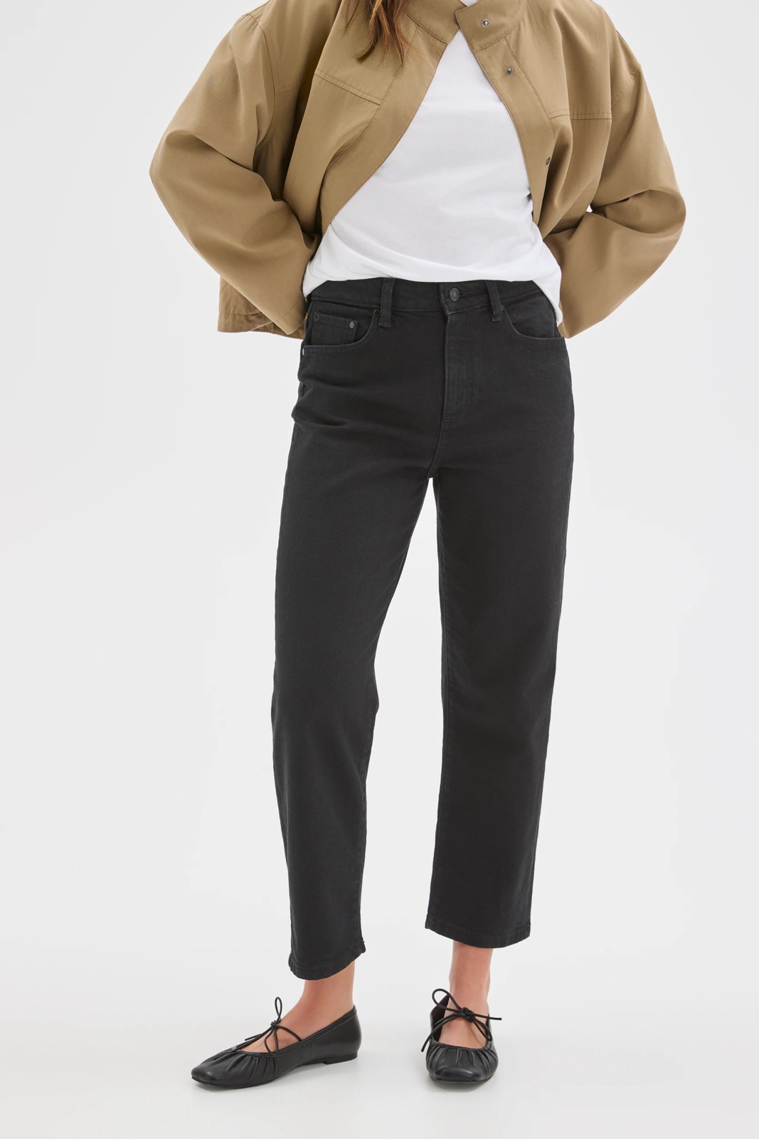 Straight Crop Denim Jeans 3 of 6