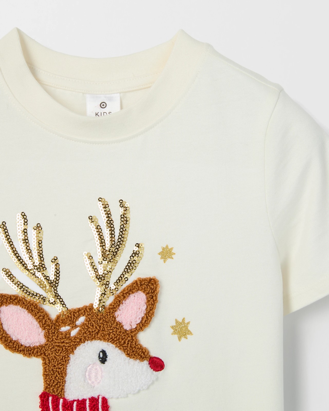 Australian Cotton Christmas Event Boxy Fit T-Shirt - Off White 2 of 2