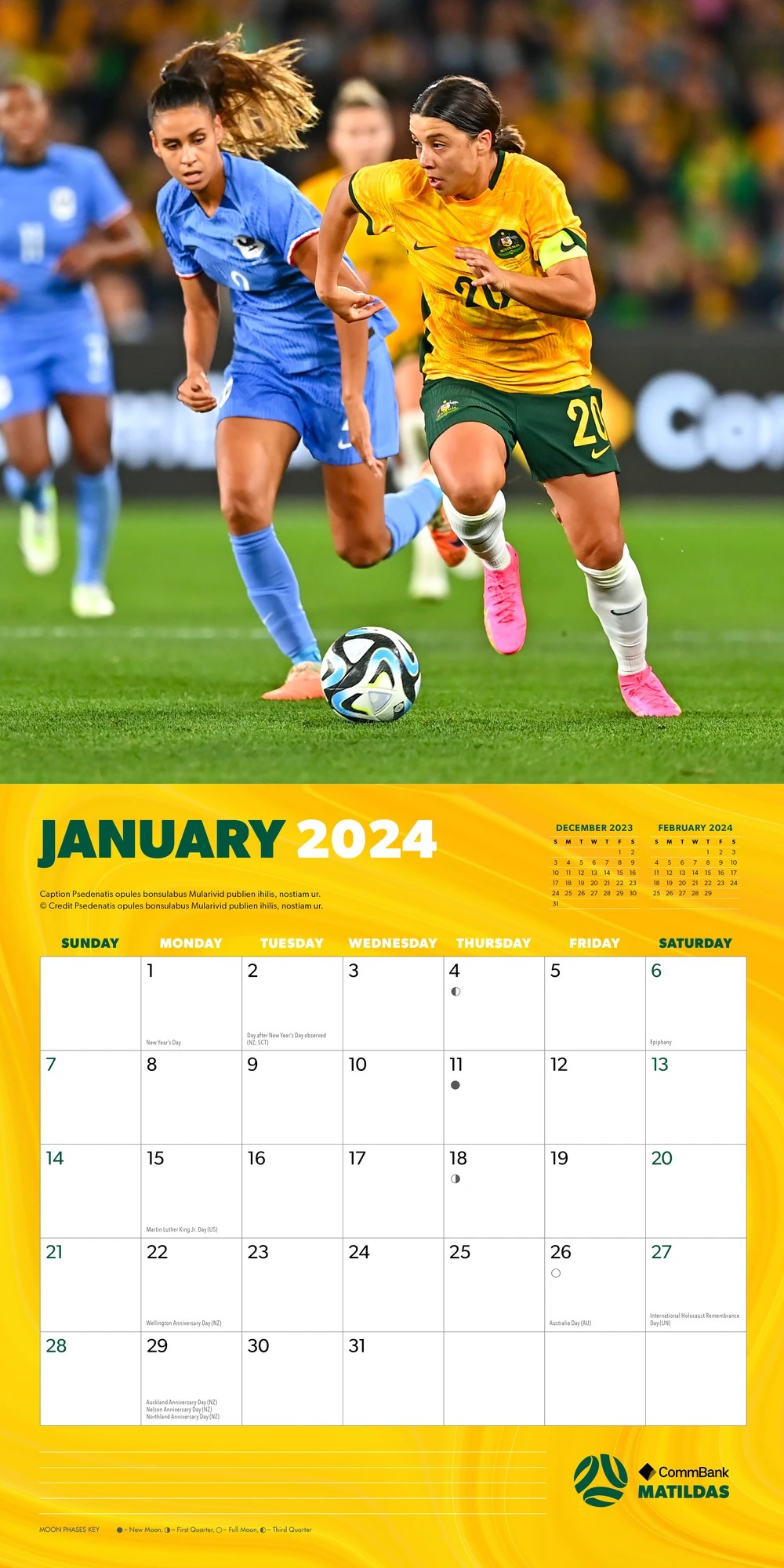 Matildas 2024 Square Calendar Target Australia