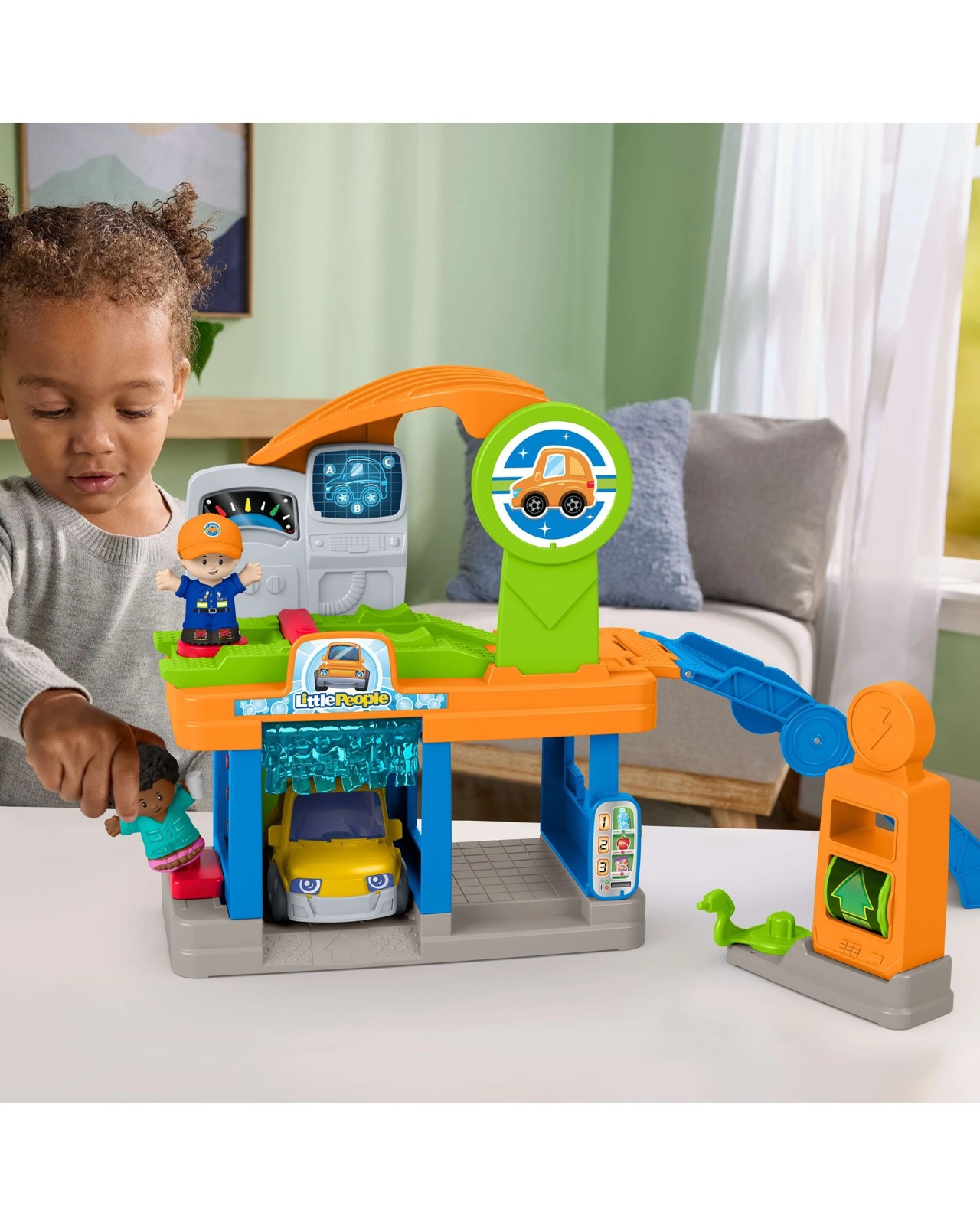 Fisher-Price Little People Fillin’ Fun Service Station Toddler Playset 5 of 5
