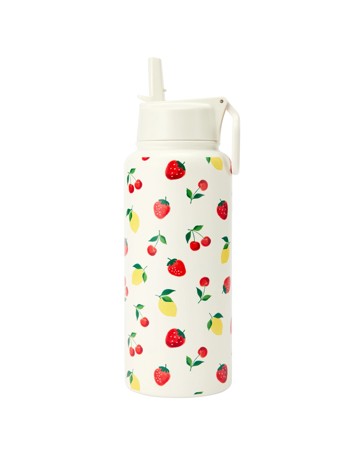 Anko 960ml Double Wall Insulated Cylinder Drink Bottle - Fruits
