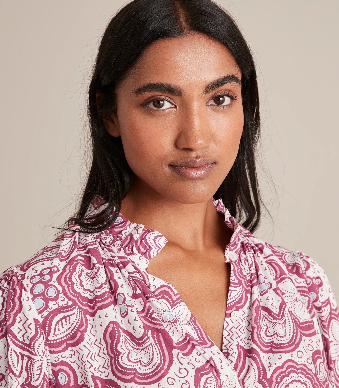 Gathered Neck Blouse 2 of 6