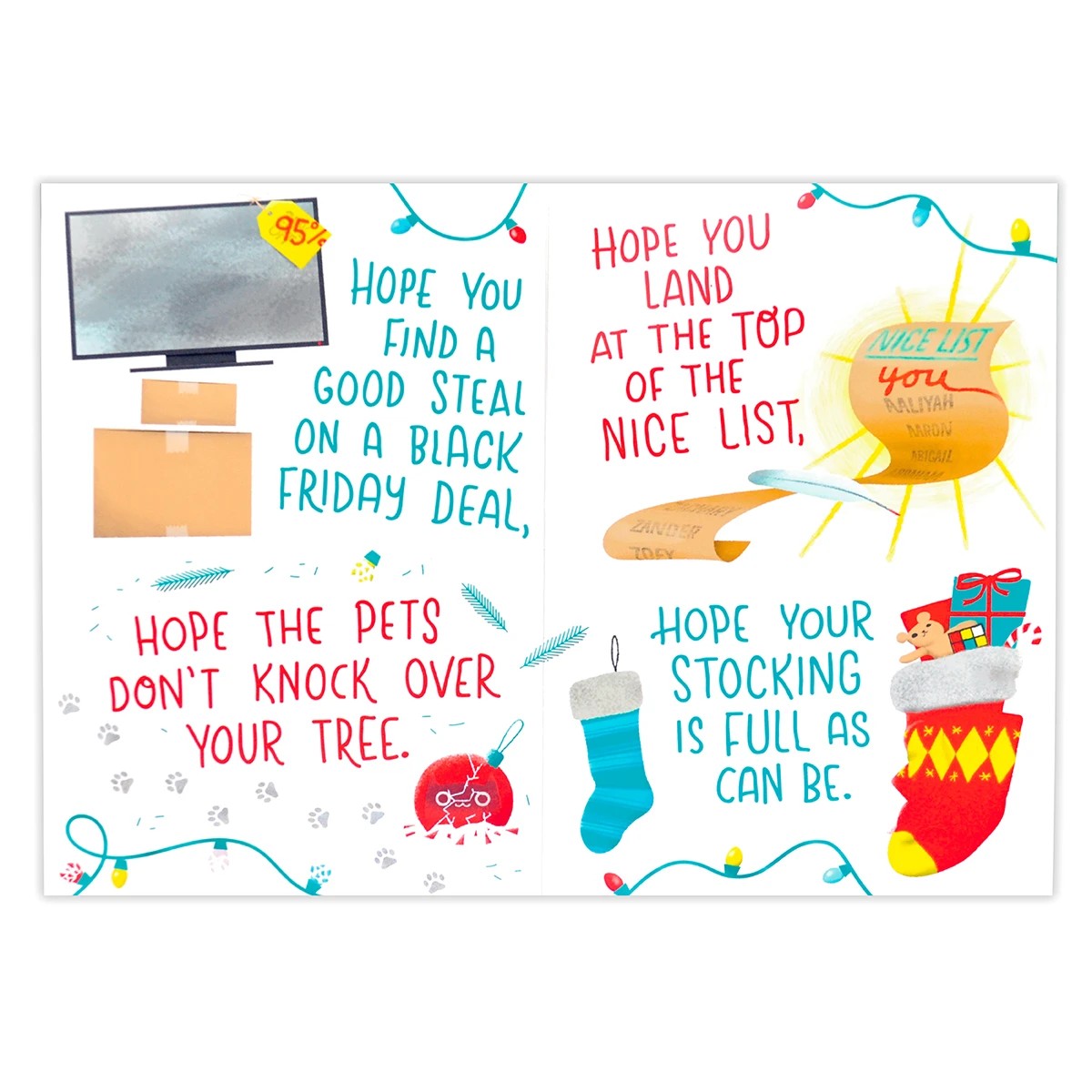 Hallmark Christmas Card - Strees Free 2 of 4