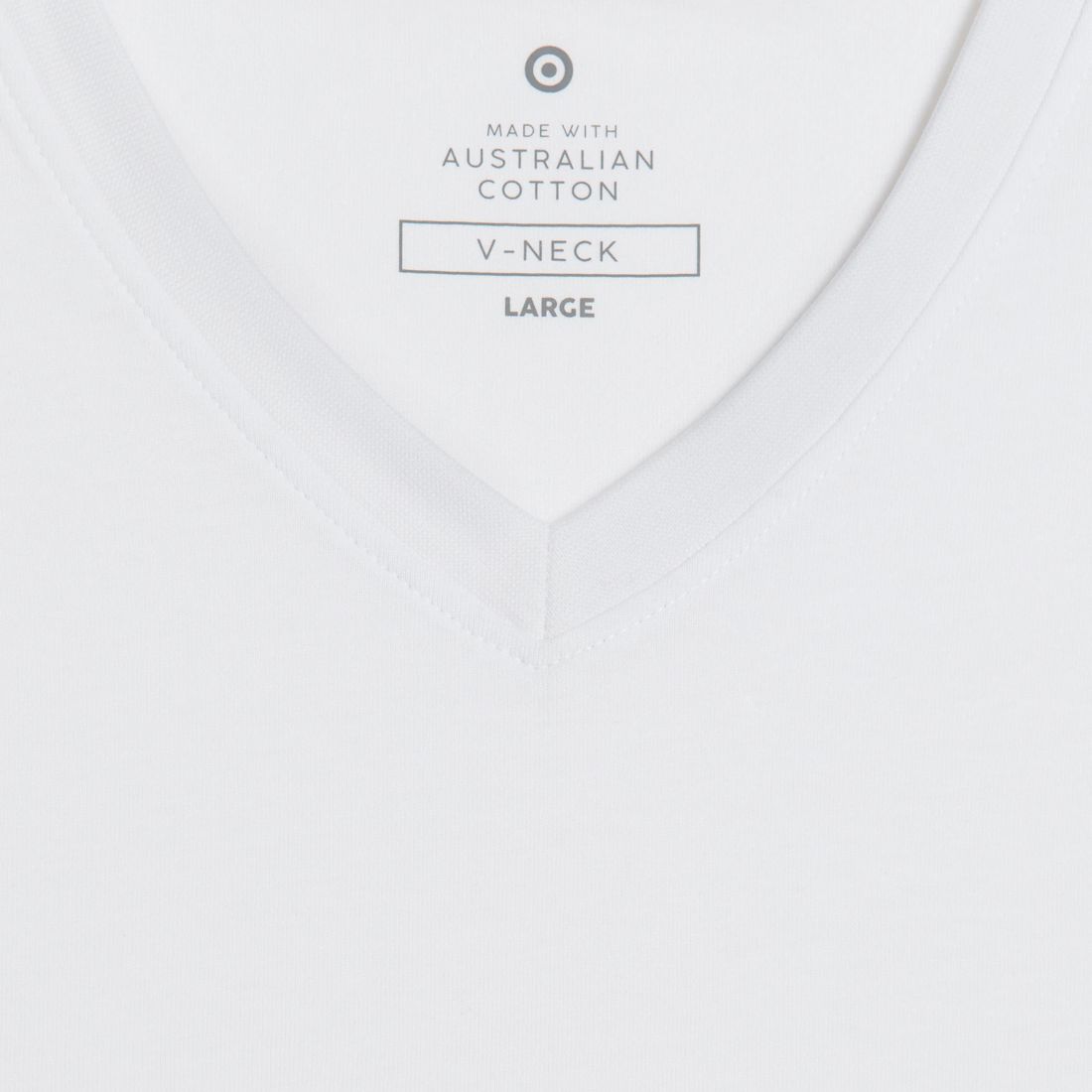 Australian Cotton V-Neck T-Shirt - White | Target Australia