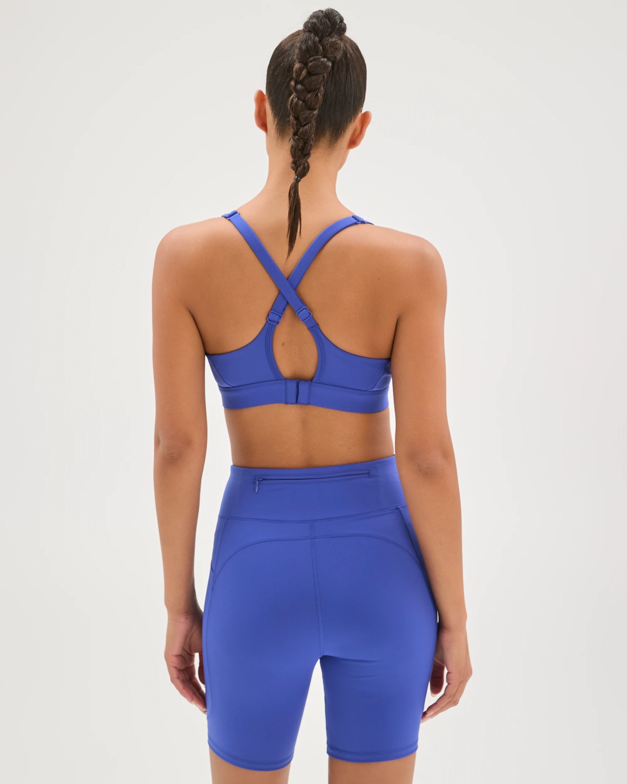 Active Infinity Medium Impact Crop Top - Lapis 6 of 6