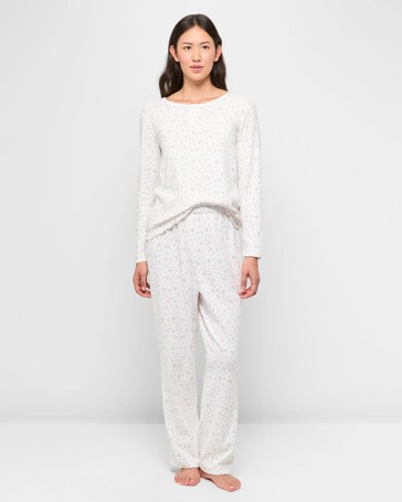 Australian Cotton Pointelle Long Sleeve Pyjama Set