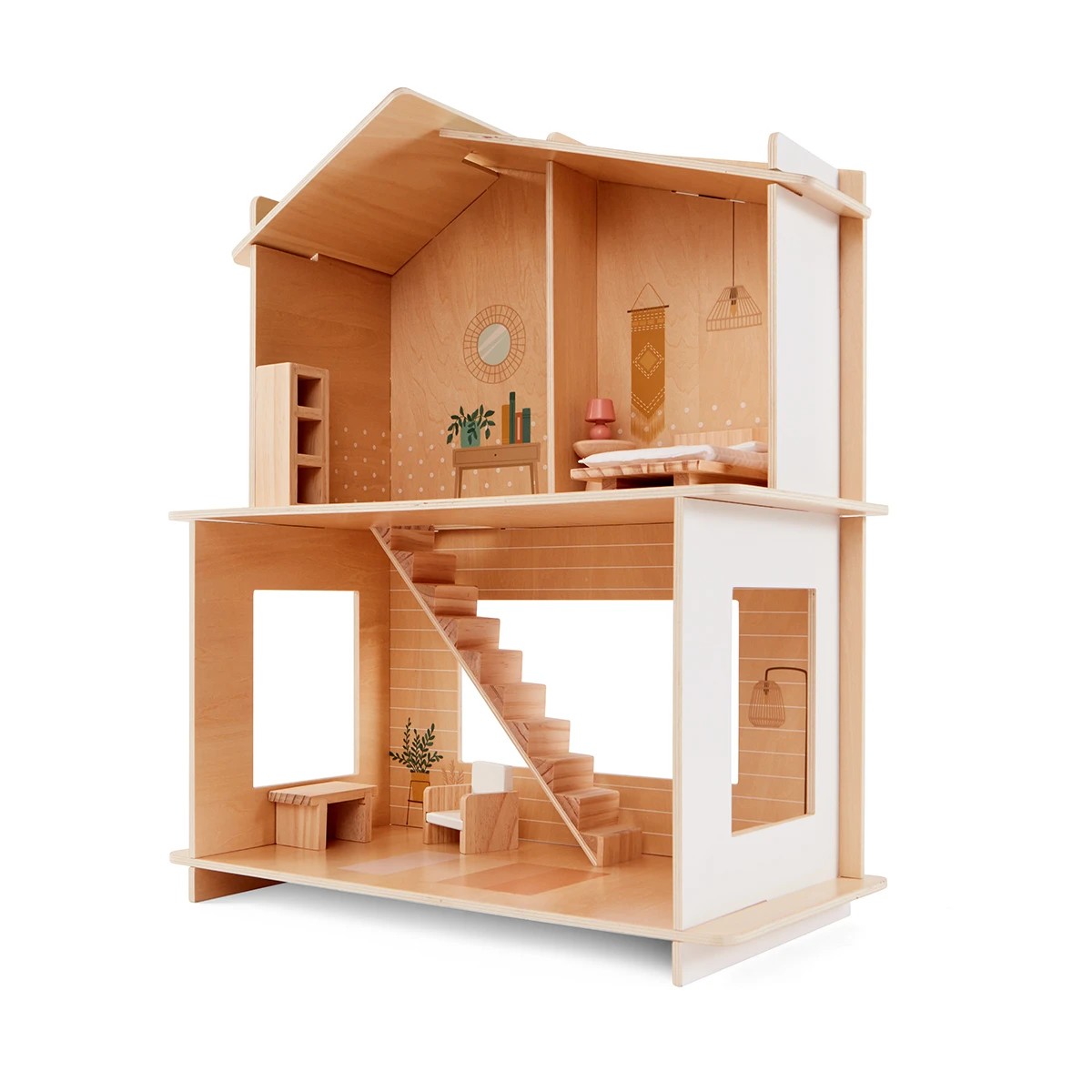 8 Piece Wooden Dollhouse - Anko | Target Australia