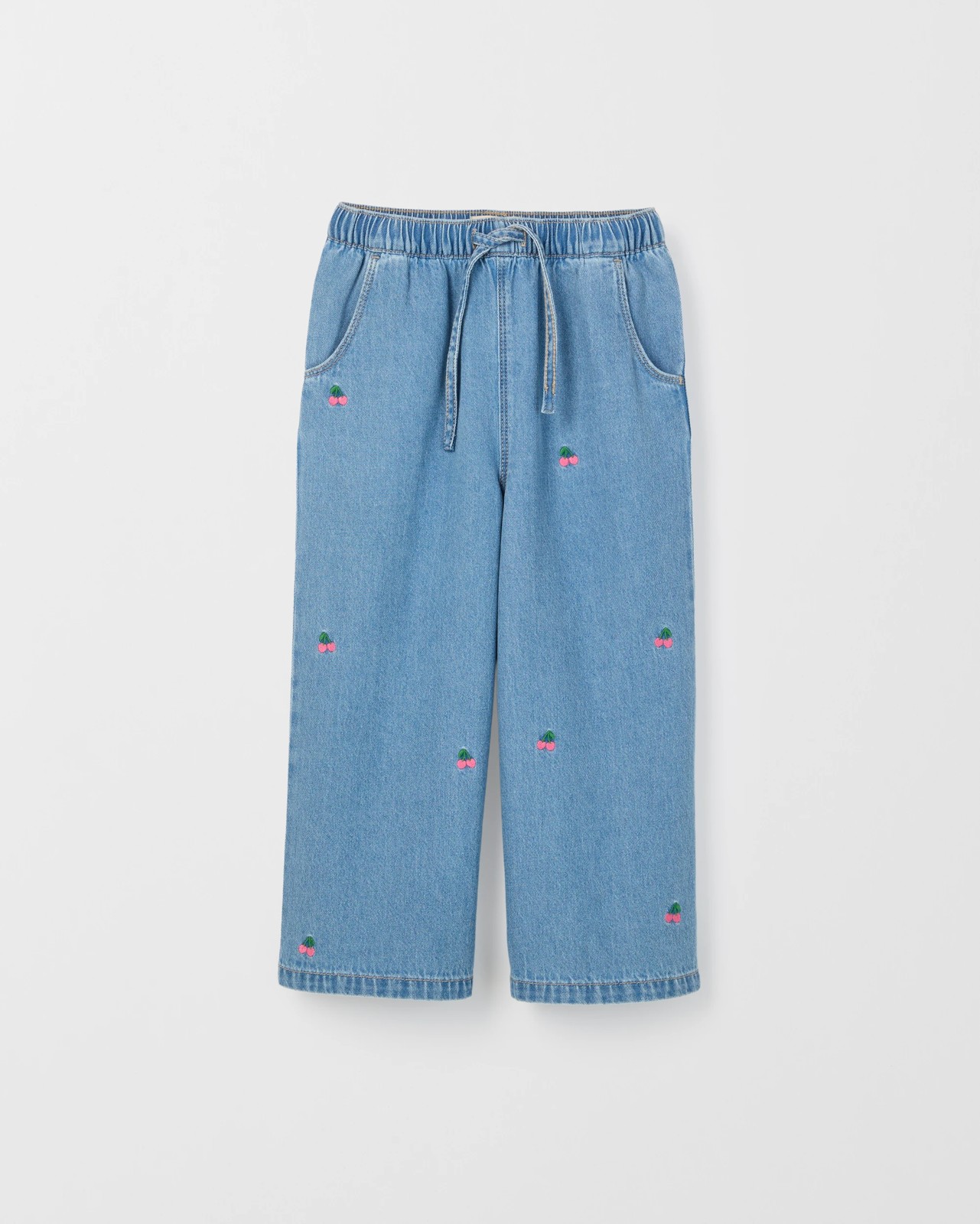 Wide Leg Denim Jeans - Light Wash 5 of 6