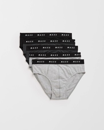 Australian Cotton Blend 5 Pack Hipster Briefs - Maxx