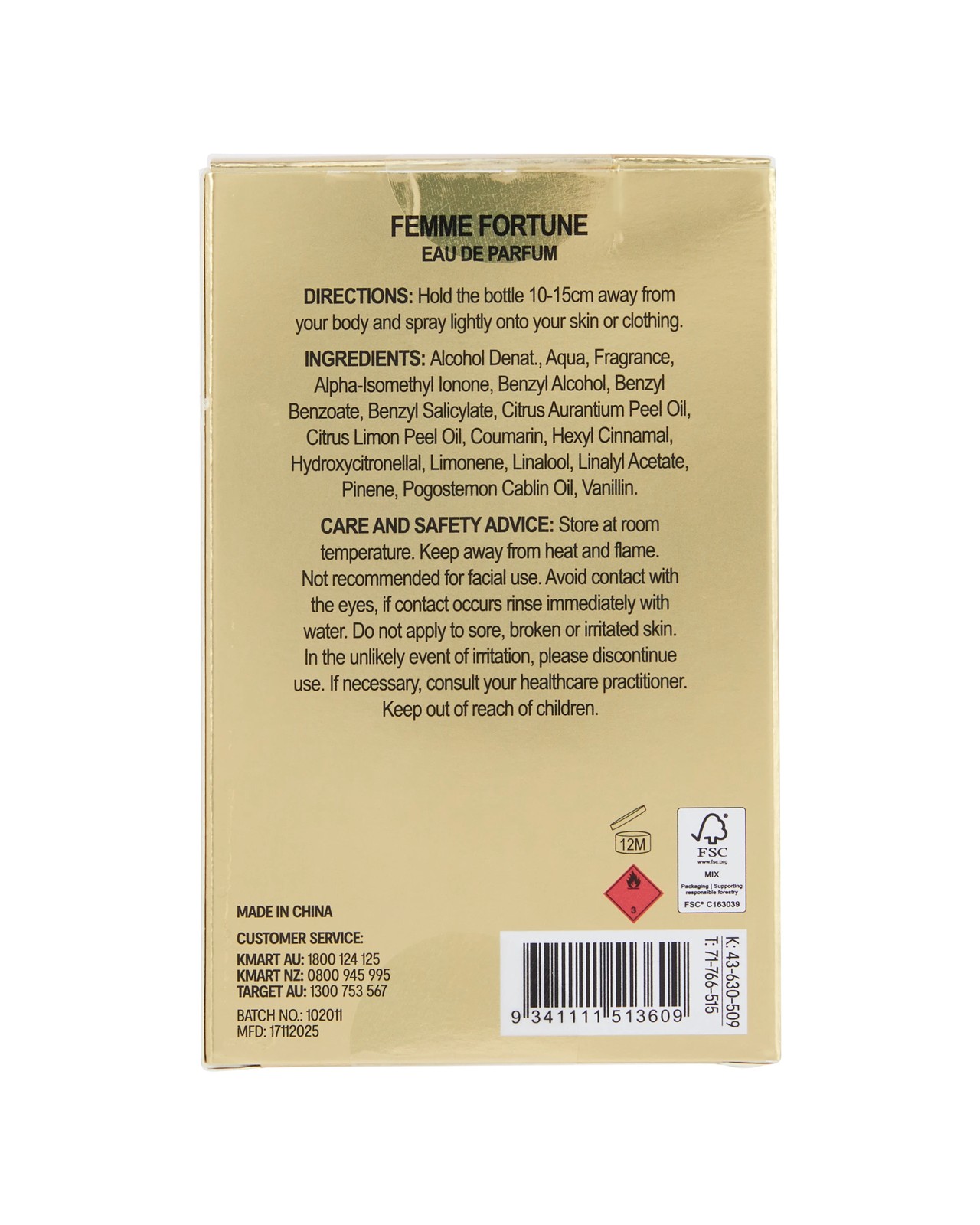 OXX Fragrance Femme Fortune Eau De Parfum - 50ml 6 of 6