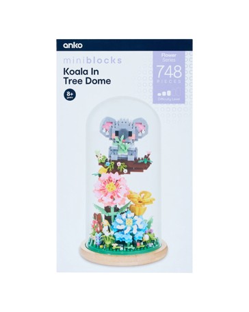 748 Piece Mini Blocks Flower Series: Koala in Tree Dome