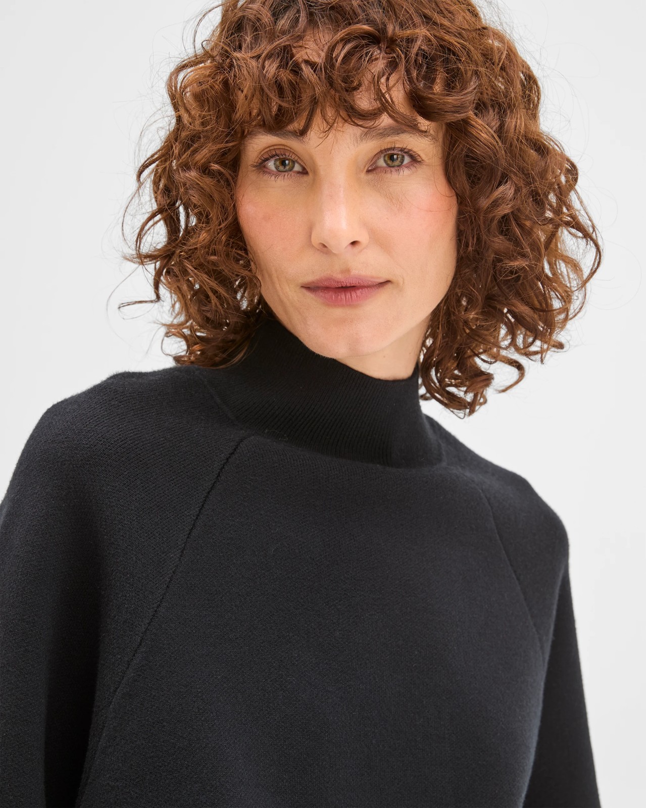 Preview Raglan Detail High Neck Jumper - Black 5 of 6