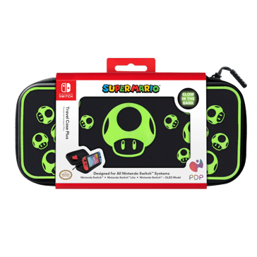 PDP Nintendo Switch Deluxe Glow in the Dark Case 1-UP