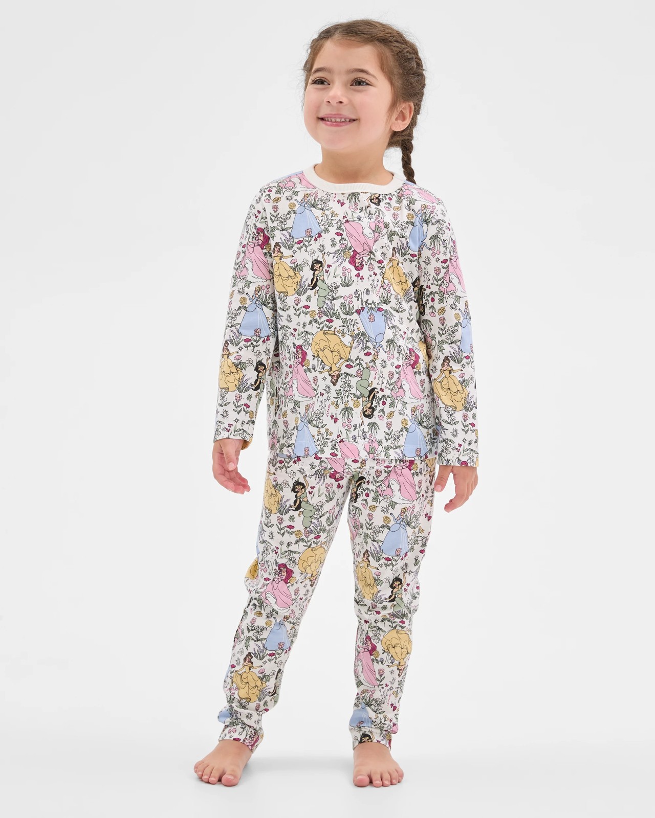 Disney Princess Australian Cotton Younger Girls Pyjama Set 2 of 6