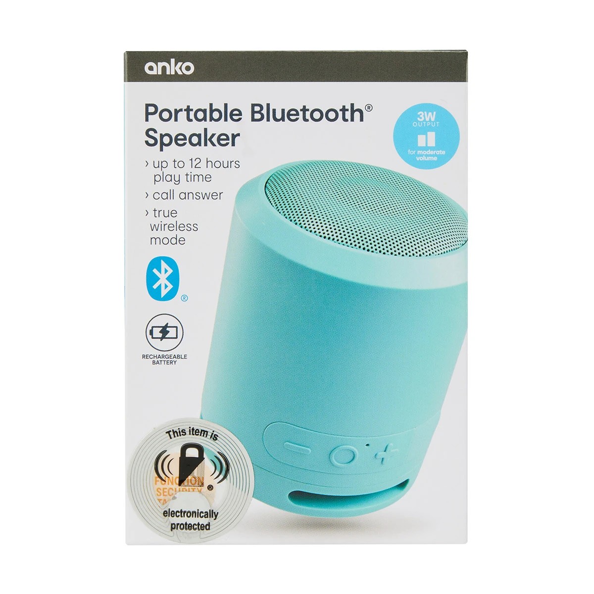 Anko portable sales bluetooth speaker