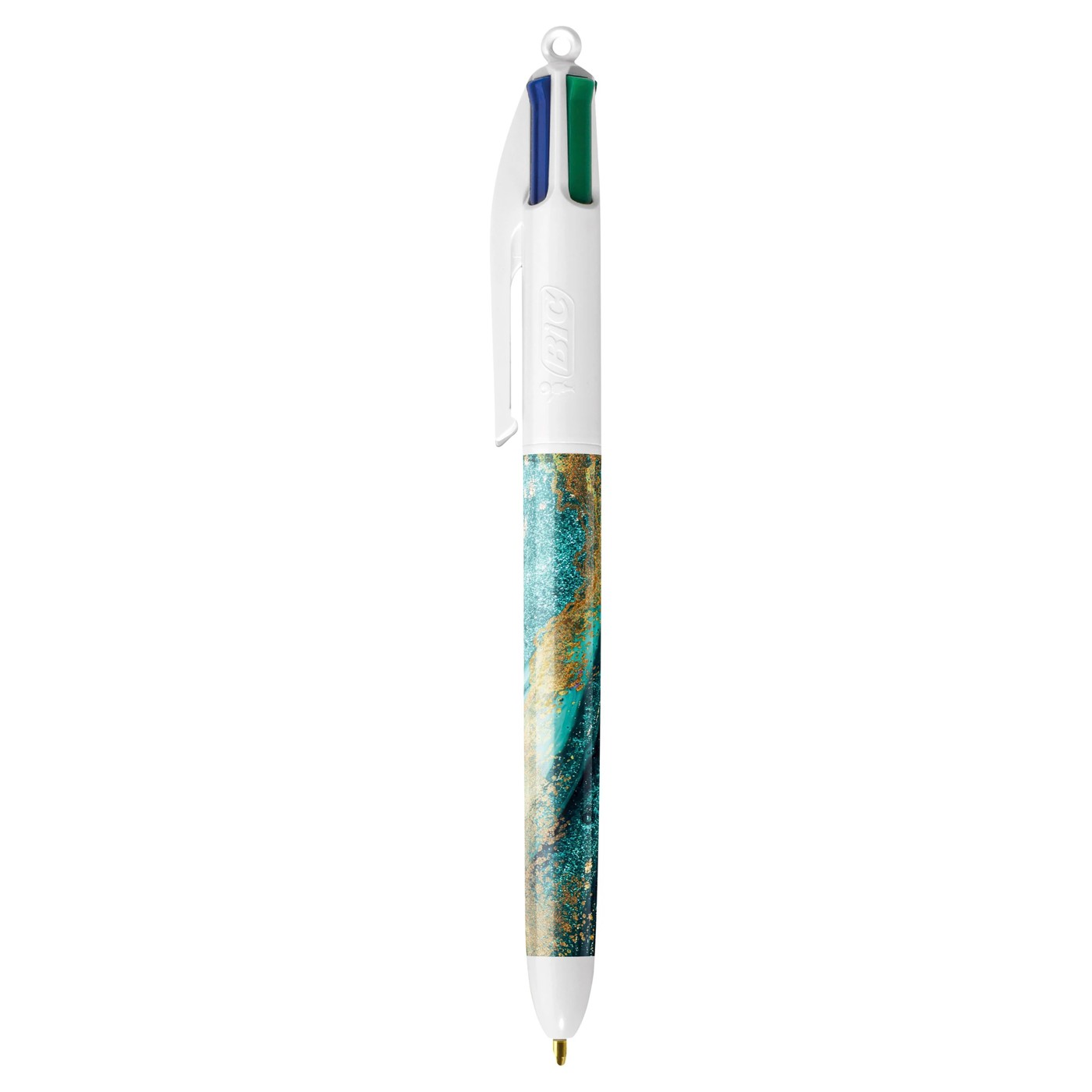 3 Pack BIC 4 ColoursÂ Marble Design Ballpoint Pens 3 of 6