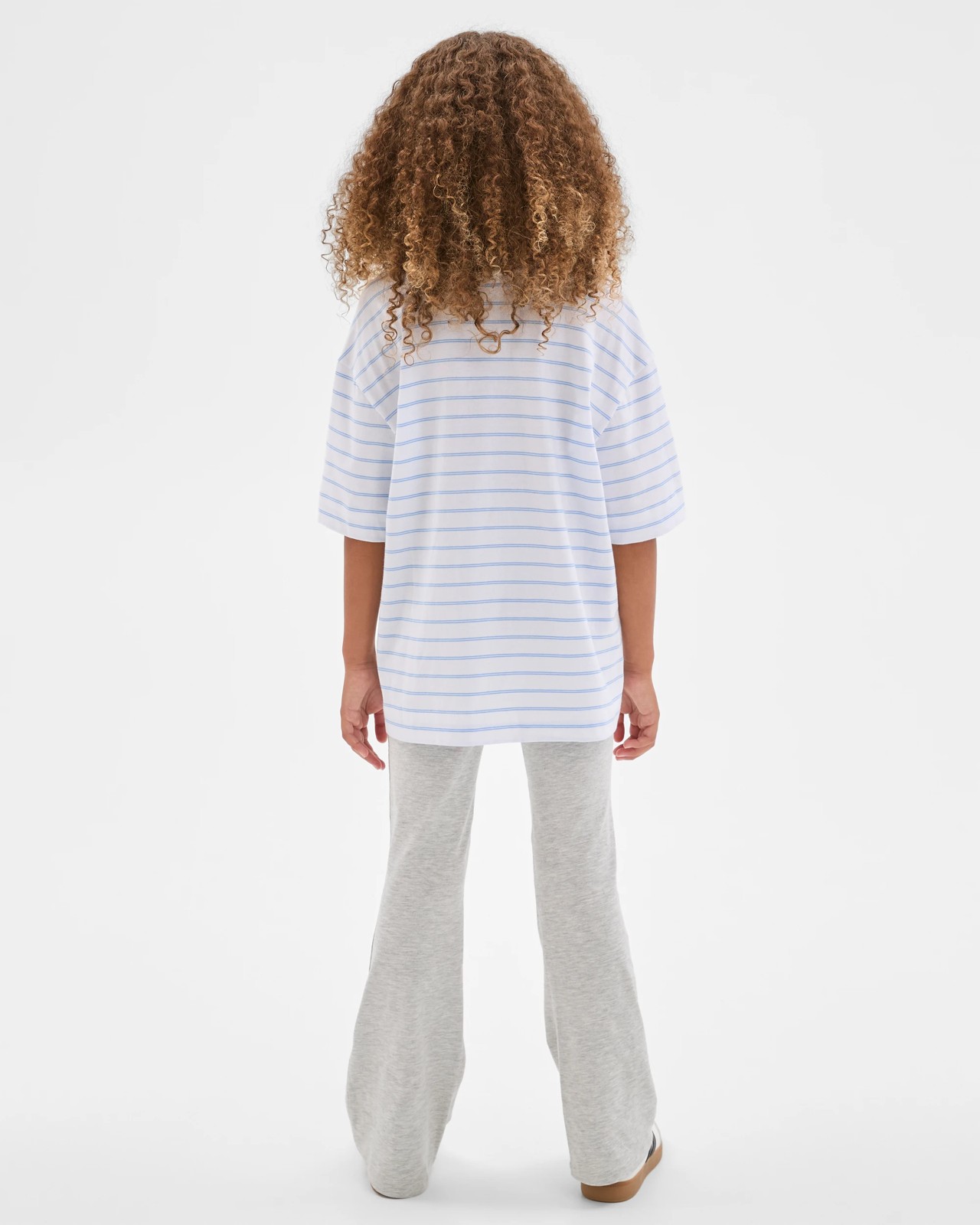 Folded Waist Flare Pants - Grey Marle 4 of 6